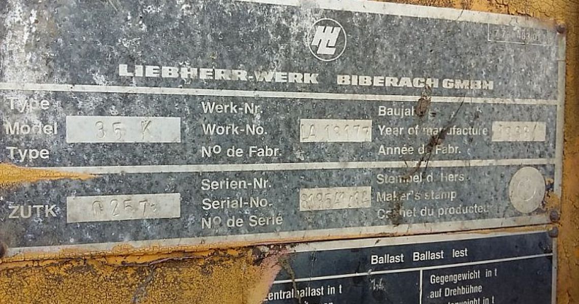 LIEBHERR 35 K - 9